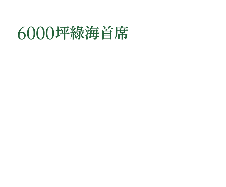 6000坪綠海首席